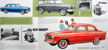 Borgward Isabella Modelprogram 1958 Carbrochure (10091)